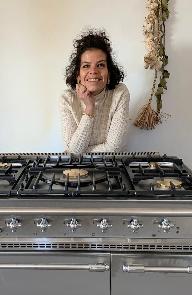 Cathy, personal chef, in her kitchen
